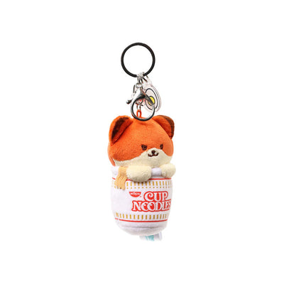 Anirollz - Llavero Mini Peluche: Cup Noodles Foxiroll + Dijes (10cm)