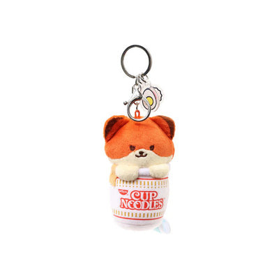 Anirollz - Llavero Mini Peluche: Cup Noodles Foxiroll + Dijes (10cm)