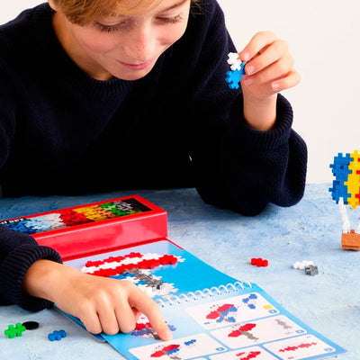 Plus Plus - Puzzle by Numbers Activity Pad: Transportes (125 Pzs)